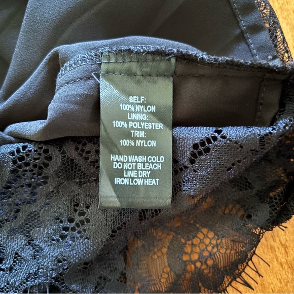 Lulus Sheer Black Lace Top - Size Small - Picture 8 of 9